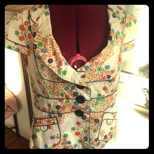 Anthropologie Floral Jacket
